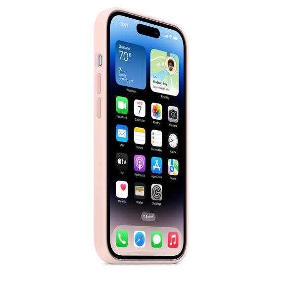 Apple iPhone 14 Plus Leather Cover with MagSafe - Pink - mobilecasez