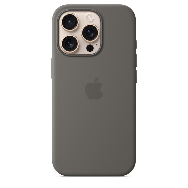 Apple iPhone 16 Pro Max Silicone Case with MagSafe - Stone Grey - mobilecasez
