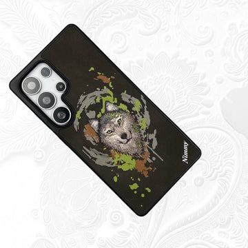Samsung Galaxy S25 Ultra Original Nimmy 3D Embroidery Case -Wolf - mobilecasez