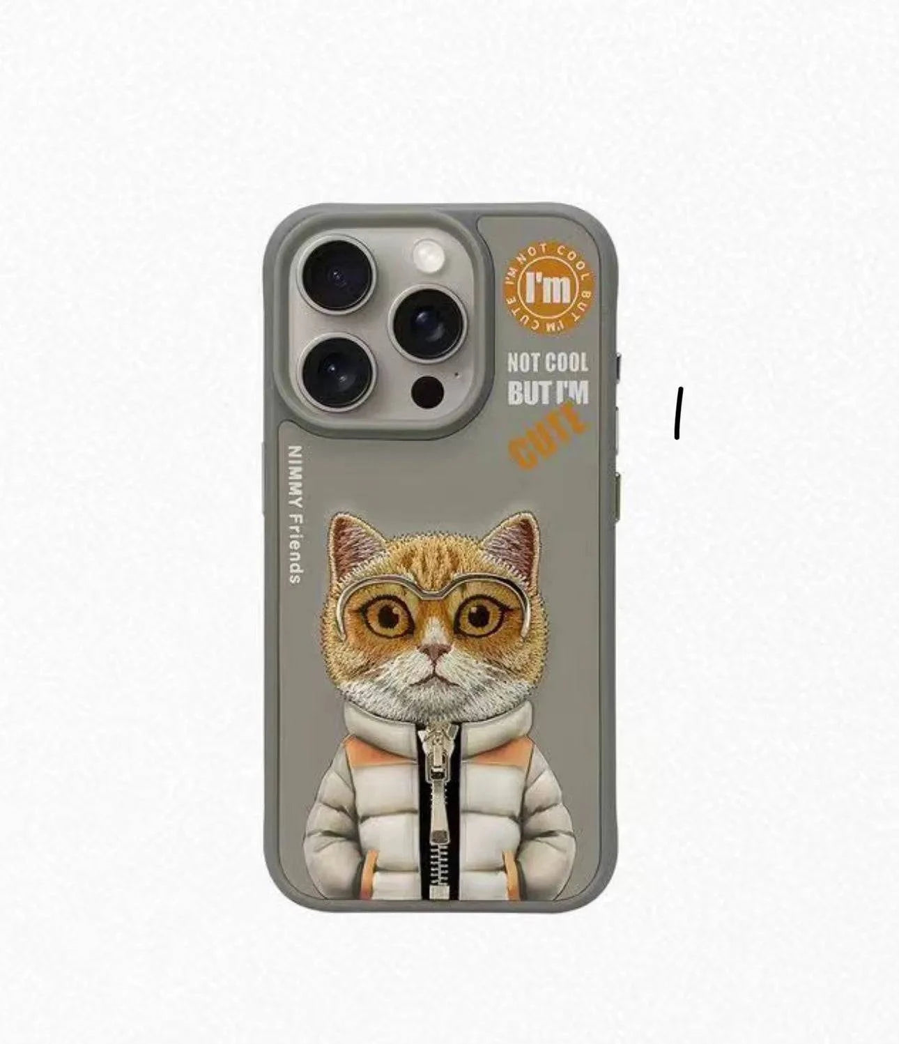 Nimmy Cool And Cute 2.0 IPhone 14 Pro Series Mobile Phone Cases/ TITANIUM - mobilecasez