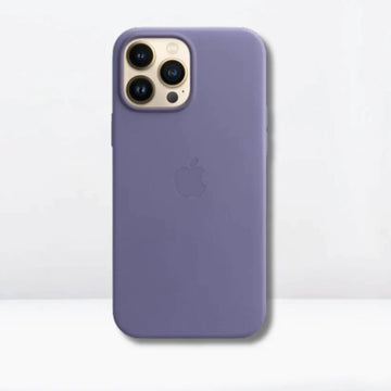 Apple iPhone 15 Leather Cover with MagSafe - LAVENDER
