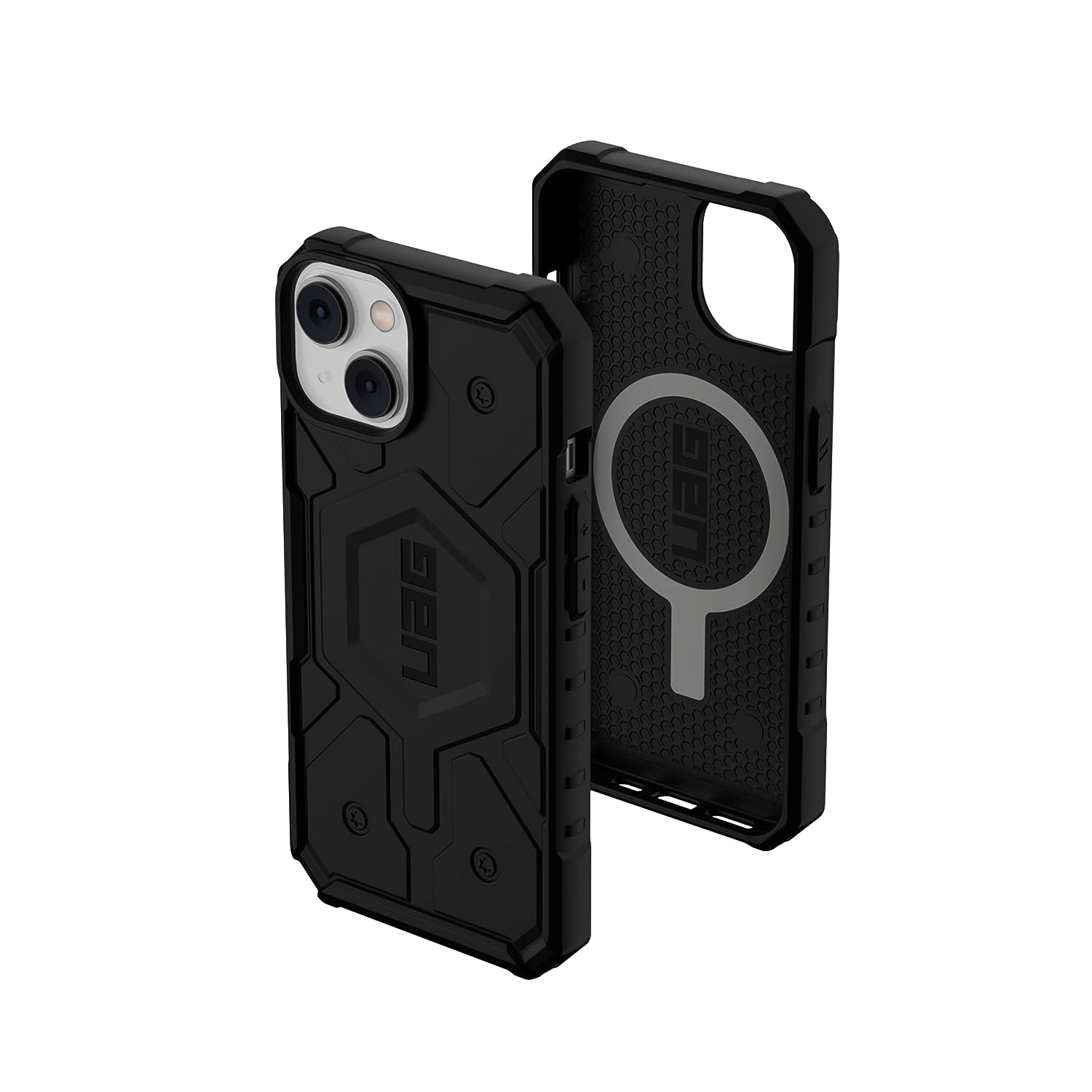 iPhone 15 Armor Cover | Urban Armor iPhone 15 Case, UAG Pathfinder Mag-Safe Compatible, Slim Fit Rugged Protective Case for iPhone 15 - Black - mobilecasez