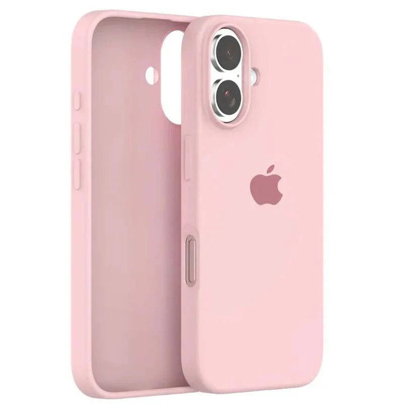 Apple iPhone 16 Silicone Case - Light Pink - MobileCasez Apple iPhone 16 Silicone Case - Light Pink - MobileCasez