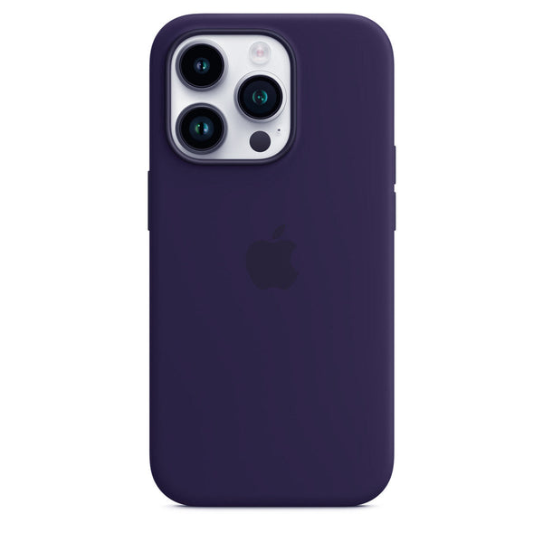 iPhone 14 Pro Max Silicone Cover with Mag-Safe Apple Original Silicone Case with Mag-Safe For Apple iPhone 14 Pro Max with Mag-Safe Purple - mobilecasez