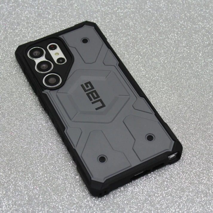 urban armor gear s23 ultra Urban Armor Gear Thermoplastic Polyurethane Pathfinder Rugged Featherlight Shockproof Protective Case/Cover Designed For Galaxy S23 Ultra 5G (6.8-Inch) UAG Case 2024,Magnetic Charging Compatible - Grey