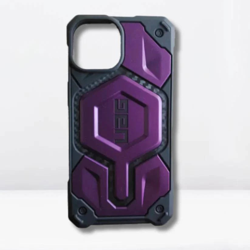 Urban Armor Gear UAG iPhone 15 Plus Case, Monarch Pro Mag-Safe Compatible, Slim Fit Rugged Protective Case/Cover Designed for iPhone 15 Plus (6.1-Inch) (2023), Wireless Charging Compatible - Deep Purple