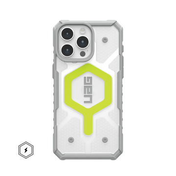 Urban Armor Gear TPU+PC iPhone 14 Pro Max UAG Case, Pathfinder Clear Compatible, Slim Fit Rugged Protective Case/Cover Designed For iPhone 14 Pro Max (Military Drop Tested) - Neon Green - mobilecasez
