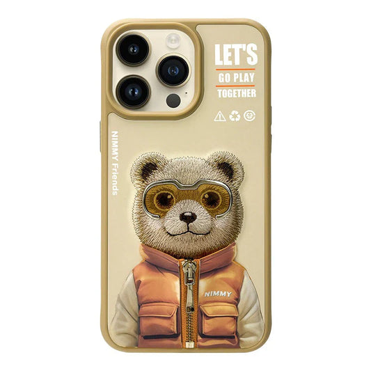 Nimmy Cool And Cute 2.0 IPhone 15 Series Mobile Phone Cases/ GOLD