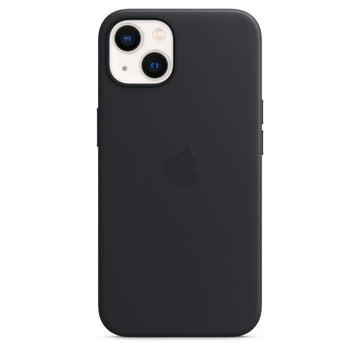 Apple iPhone 15 Plus Leather Cover with MagSafe - Black