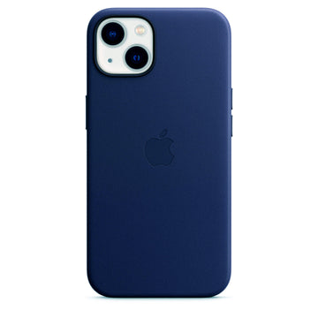 Apple iPhone 15 Plus Leather Cover with MagSafe - Blue