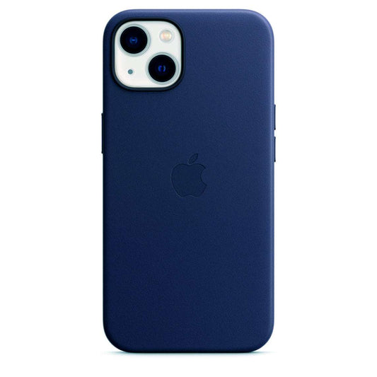 Apple iPhone 15 Pro Leather Cover with MagSafe - Blue