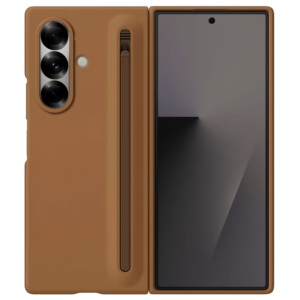 Samsung Polycarbonate Galaxy Z Fold 7 Pen Case, Brown