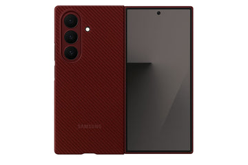 Samsung Galaxy Fold7 Carbon Shield Case, Maroon Colour
