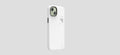 Aulumu A15 Vegan Leather for iPhone 15 Pro Magnetic Case [Unique Cooling Window] - Compatible with Magsafe [Metal Individual Buttons] - White - mobilecasez