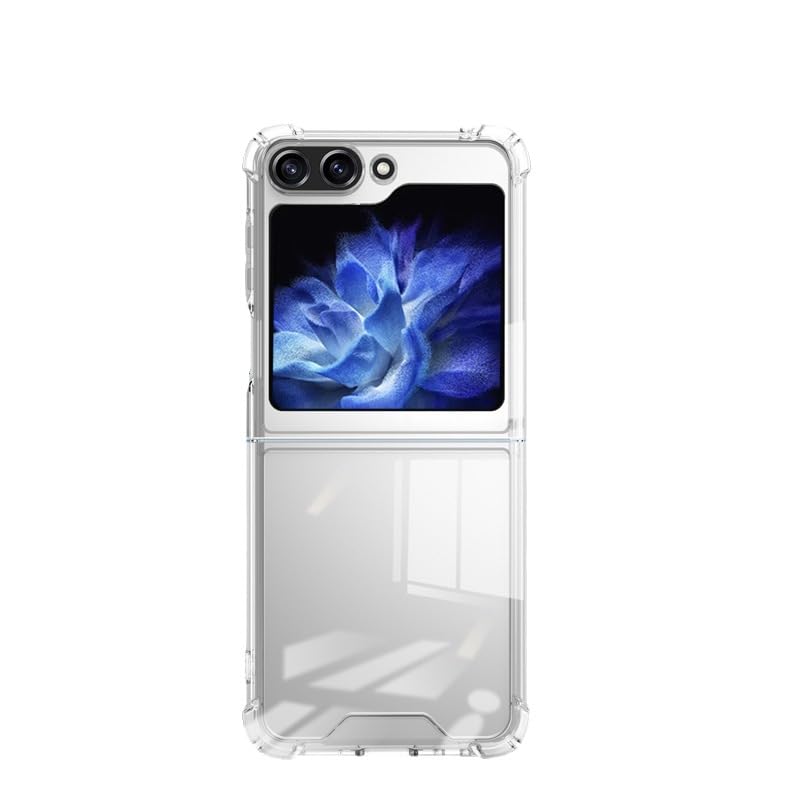 Crystal Clear Samsung Galaxy Z Flip 6 Case | Enhance Your Galaxy Z Flip 6 with Our Transparent bumper Case (Silicone,Z Flip 6, Clear) - mobilecasez