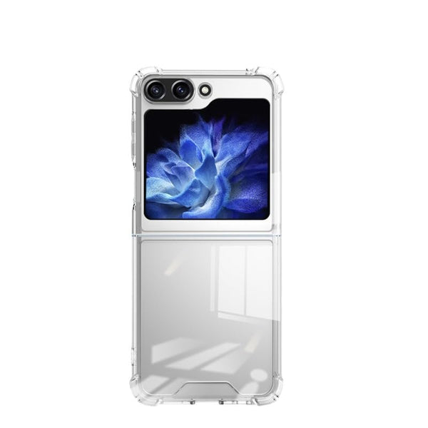 Crystal Clear Samsung Galaxy Z Flip 6 Case | Enhance Your Galaxy Z Flip 6 with Our Transparent bumper Case (Silicone,Z Flip 6, Clear) - mobilecasez