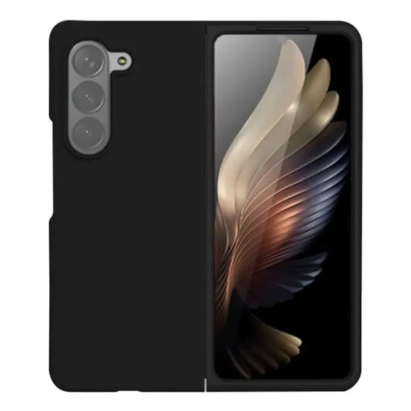 Liquid Silicone Case Cover for Galaxy Z Fold 5 (Black) - mobilecasez