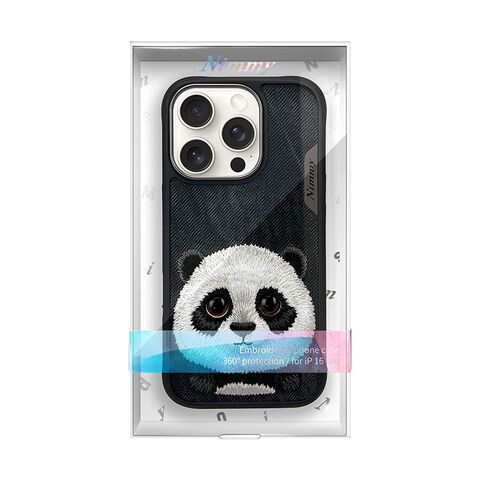 NIMMY Big Eyes Series with Metal Camera Ring for the iPhone 16 Pro Max series - Panda - mobilecasez