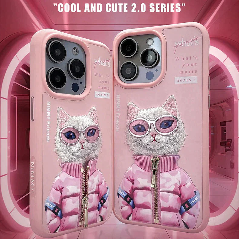 Nimmy Cool And Cute 2.0 IPhone 15 Pro Series Mobile Phone Cases/ PINK - mobilecasez