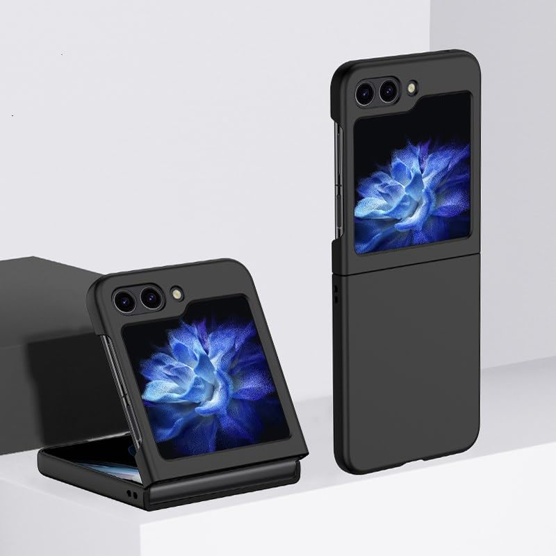 Samsung Galaxy Z Flip 6 5G Phone Case |Liquid Silicone| Thin, Slim, Soft Rubber Gel Case | Raised Bezels for Extra Protection of Camera & Screen (Black). - mobilecasez