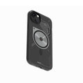 Aulumu A15 TPU for iPhone 14 Pro Magnetic Case - IMD Technology - Compatible with Magsafe [Aluminum Alloy Camera Frame] Semitranslucent - Black - mobilecasez