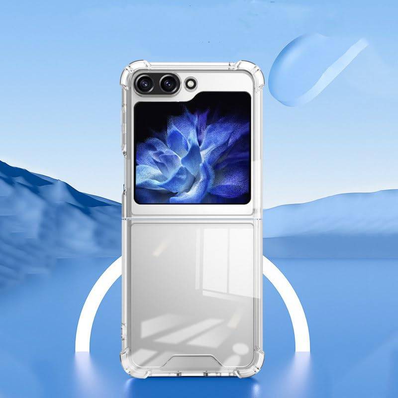 Crystal Clear Samsung Galaxy Z Flip 6 Case | Enhance Your Galaxy Z Flip 6 with Our Transparent bumper Case (Silicone,Z Flip 6, Clear) - mobilecasez