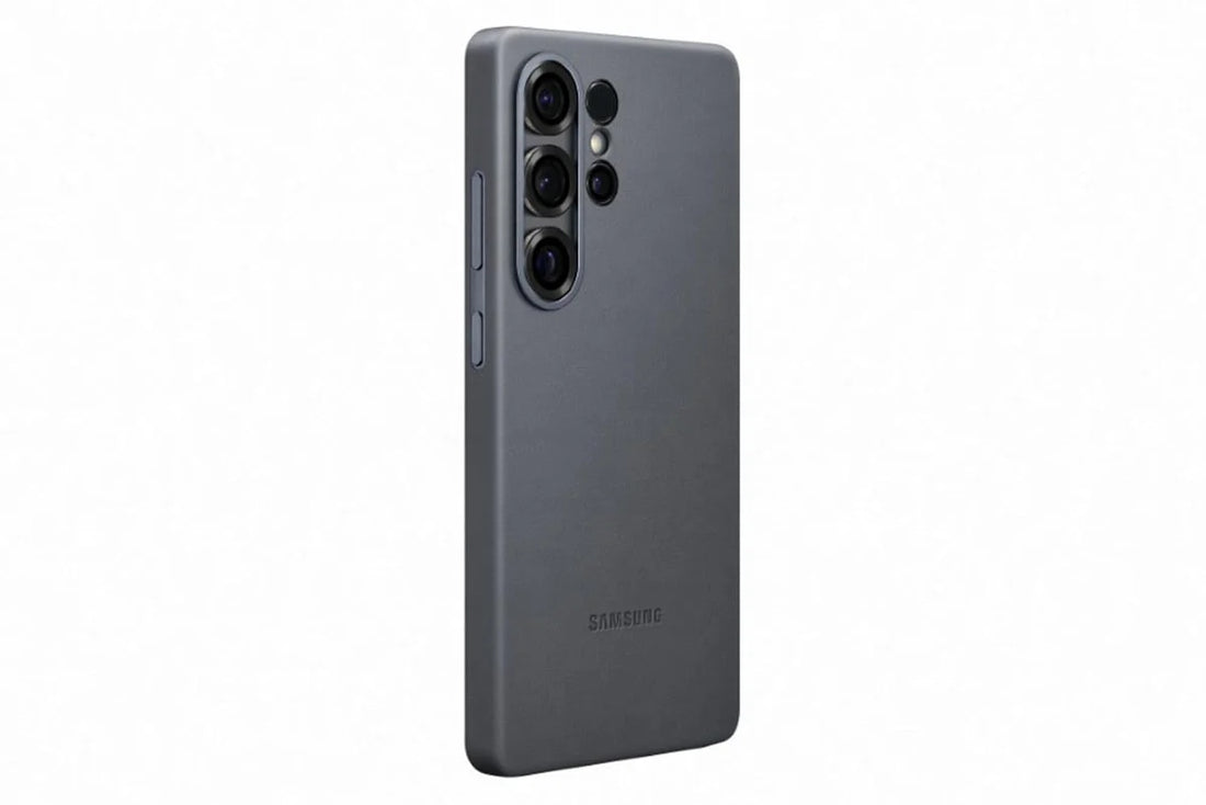 Samsung Galaxy S25 Ultra Silicon Case With Logo - Black - mobilecasez