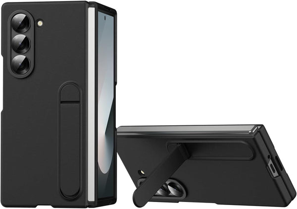 KINDSUIT Leather Case with Stand for Samsung Galaxy Z Fold 7 - Black