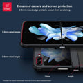 Samsung Galaxy Z Flip 3 Case - Clear Beatle Slim Phone Case with Hard PC Back, Soft TPU Edges, Hinge, Non-Yellowing, Shockproof Protective Cover for Z Flip 3 5G (Samsung Galaxy Z Flip 3) - mobilecasez