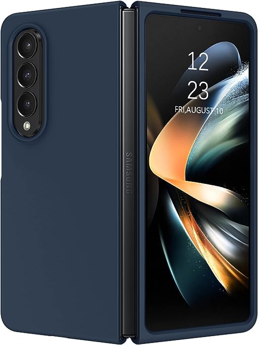 Samsung Z Fold 3 Silicone Back Cover Full Protection Shock Proof Case Compatible with Samsung Galaxy Z Fold 3 (Blue) - mobilecasez