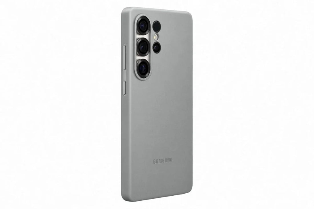 Samsung Galaxy S25 Ultra Silicon Case With Logo - Grey - mobilecasez