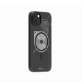 Aulumu A15 TPU for iPhone 14 Pro Magnetic Case - IMD Technology - Compatible with Magsafe [Aluminum Alloy Camera Frame] Semitranslucent - Black - mobilecasez