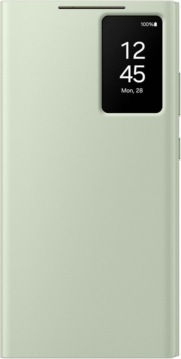 Samsung Galaxy Z FOLD 6 Smart S-View Window Flip Wallet Leather Case -Light Green - mobileCasez