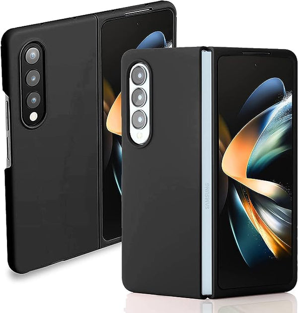 Samsung Z Fold 4 Silicone Back Cover Full Protection Shock Proof Case Compatible with Samsung Galaxy Z Fold 4 (Black) - mobilecasez