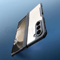GadgetGear Samsung Galaxy Z Fold 5 Xundd Transparent Clear Cover Case Back Hard Antidrop | Complete Camera Protection | Anti Dust Plugs | 360 Degree Protection. - mobilecasez