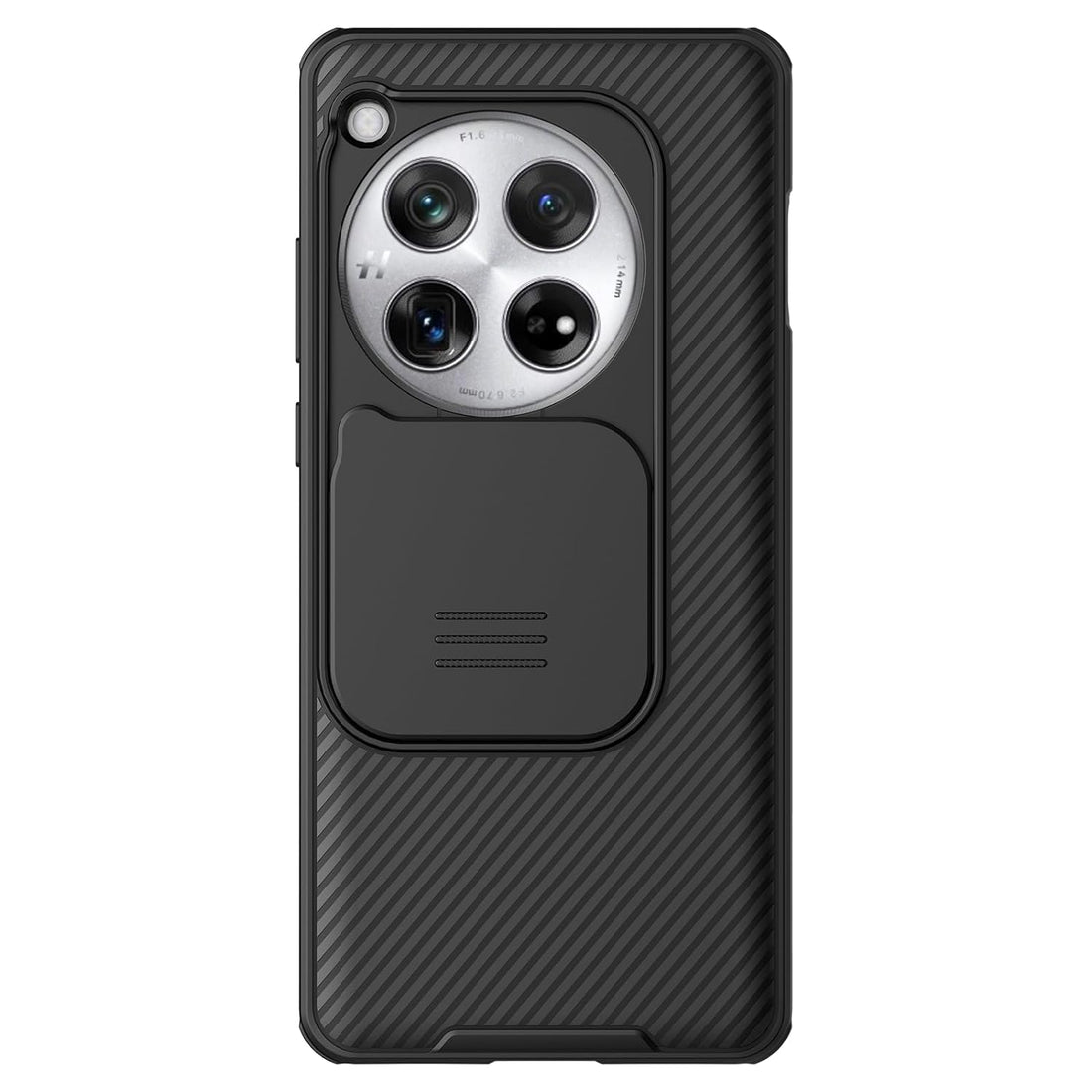 Nillkin Case for One Plus 12 (1+12) (6.82" Inch) CamShield Pro Slider Camera Close & Open Double Layered Protection TPU + PC Black Color - mobilecasez