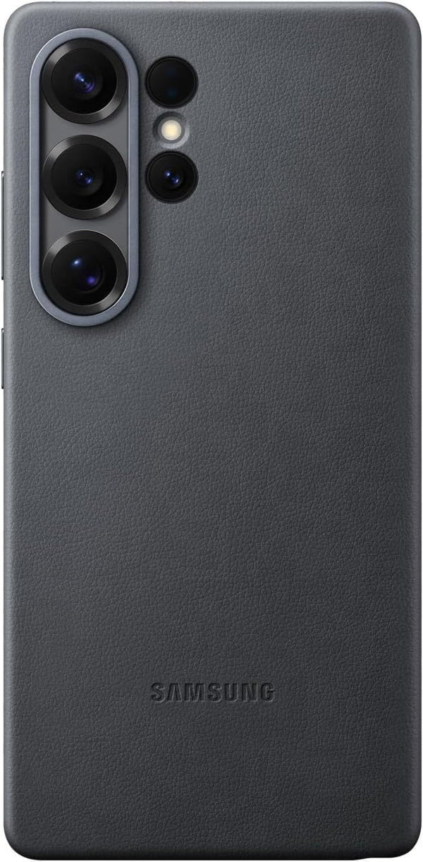 Samsung Galaxy S25 Ultra Kindsuit Leather Back Cover Case - Black