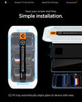 Spigen EZ Fit Privacy Tempered Glass Screen Protector Guard For iPhone 17 Pro Max  [2 Pack] - mobileCasez