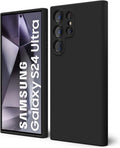 Samsung Galaxy S22 Ultra Case- Silicone Full Cover Protective Case with Soft Microfiber Lining Support Wireless Charging Samsung S22 Ultra Phone Case (Black) - mobilecasez