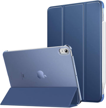 ProElite for iPad Air 11 Inch Case M2 2024, iPad Air 6th Generation Case 2024/,Slim Hard PC Translucent Back Shell Smart Cover Fit iPad Air Case, Dark Blue