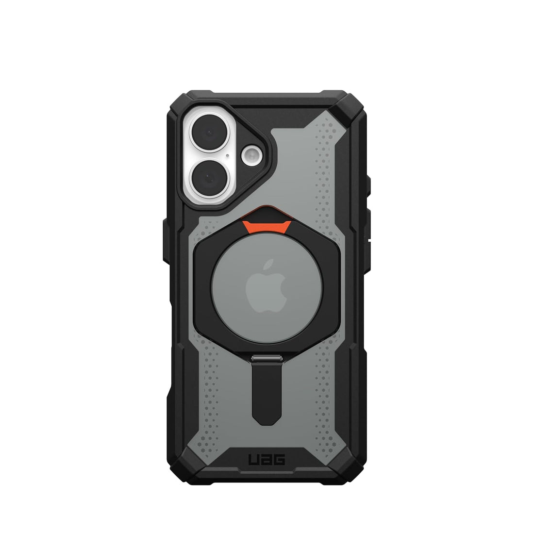 Urban Armor Gear UAG iPhone 16 Case, Plasma XTE Mag-Safe Compatible, Rugged Lightweight Slim Shockproof Protective Case/Cover Designed for iPhone 16 (2024) - Black/Orange