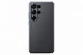 Samsung Galaxy S25 Ultra Silicon Case With Logo - Black - mobilecasez