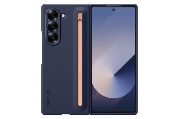 Samsung Polycarbonate Galaxy Z Fold 5 S-Pen Case, Navy Blue - mobilecasez