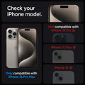 Spigen Ez Fit Tempered Glass Screen Protector Guard For Iphone 15 Smartphone - mobilecasez