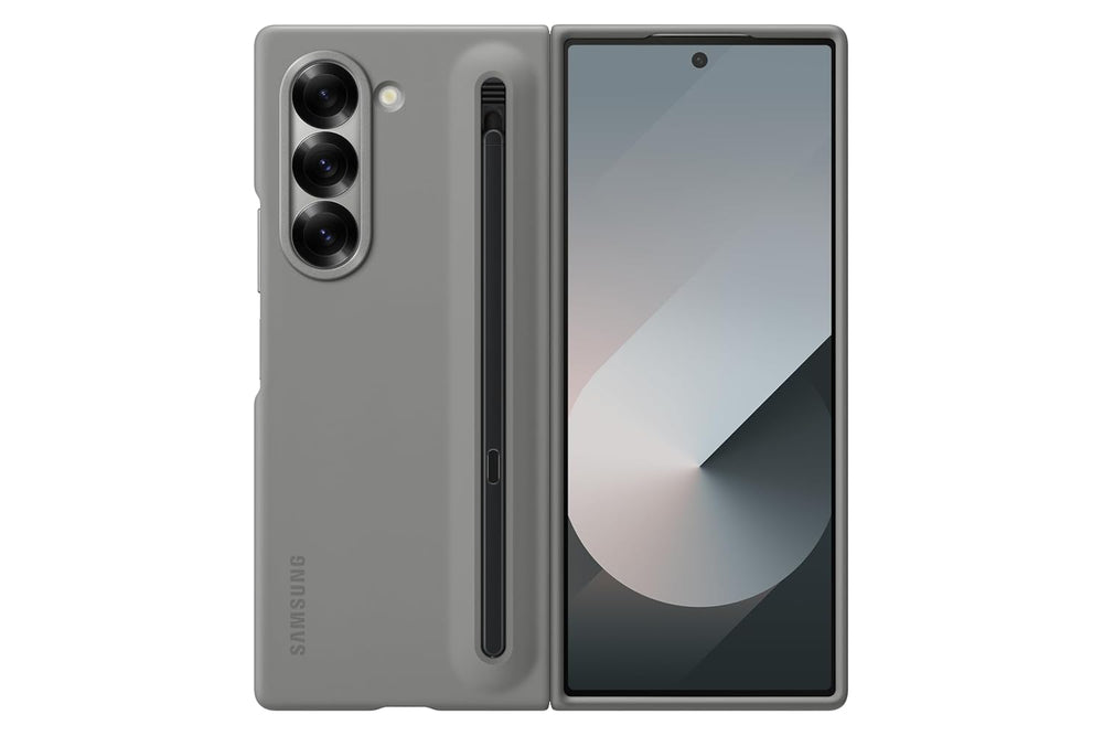 Samsung Polycarbonate Galaxy Z Fold 6 S-Pen Case/Cover, Grey (Only Case with S-Pen)