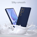 Samsung Galaxy S23 Ultra Case- Silicone Full Cover Protective Case with Soft Microfiber Lining Support Wireless Charging Samsung S23 Ultra Phone Case (Blue) - mobilecasez