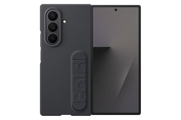 Ultra Hybrid Compatible with Samsung Galaxy Z Fold 8 Case/Cover with Stand & Protection | Silicone Cover with Kickstand (Black)