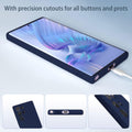 Samsung Galaxy S22 Ultra Case- Silicone Full Cover Protective Case with Soft Microfiber Lining Support Wireless Charging Samsung S22 Ultra Phone Case (Blue) - mobilecasez
