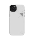 Aulumu A15 Vegan Leather for iPhone 15 Pro Max Magnetic Case [Unique Cooling Window] - Compatible with Magsafe [Metal Individual Buttons] - White - mobilecasez