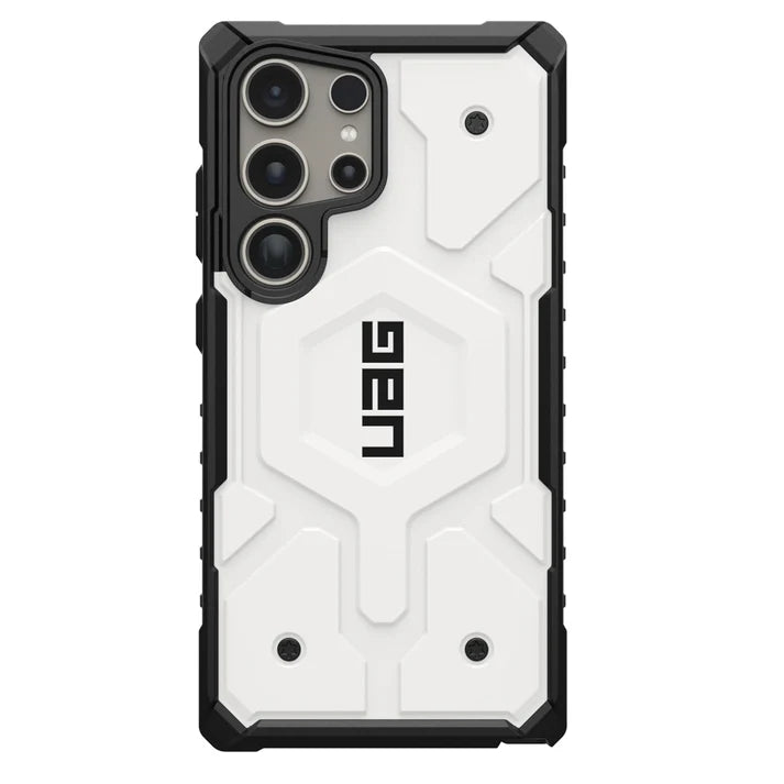 Urban Armor Gear Thermoplastic Polyurethane Pathfinder Rugged Featherlight Shockproof Protective Case/Cover Designed For Galaxy S23 Ultra 5G (6.8-Inch) UAG Case 2024,Magnetic Charging Compatible - White